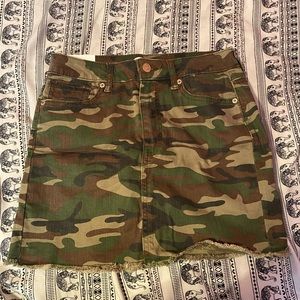camouflage skirt